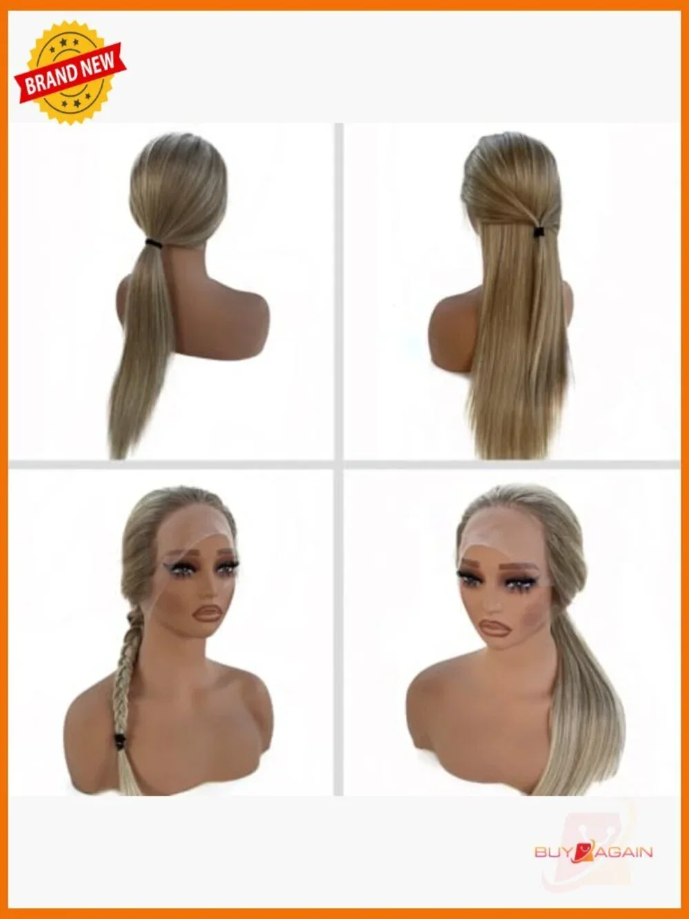 13x4 HD Lace Front Human Hair Wig Straight 150% Density Pre Plucked Baby Hair